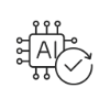 Icon Effiziente Prozesse durch KI