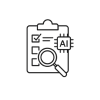 Icon symbolisiert die Prozessanalyse zur Erkennung von potentiallen KI-Anwendungsfällen